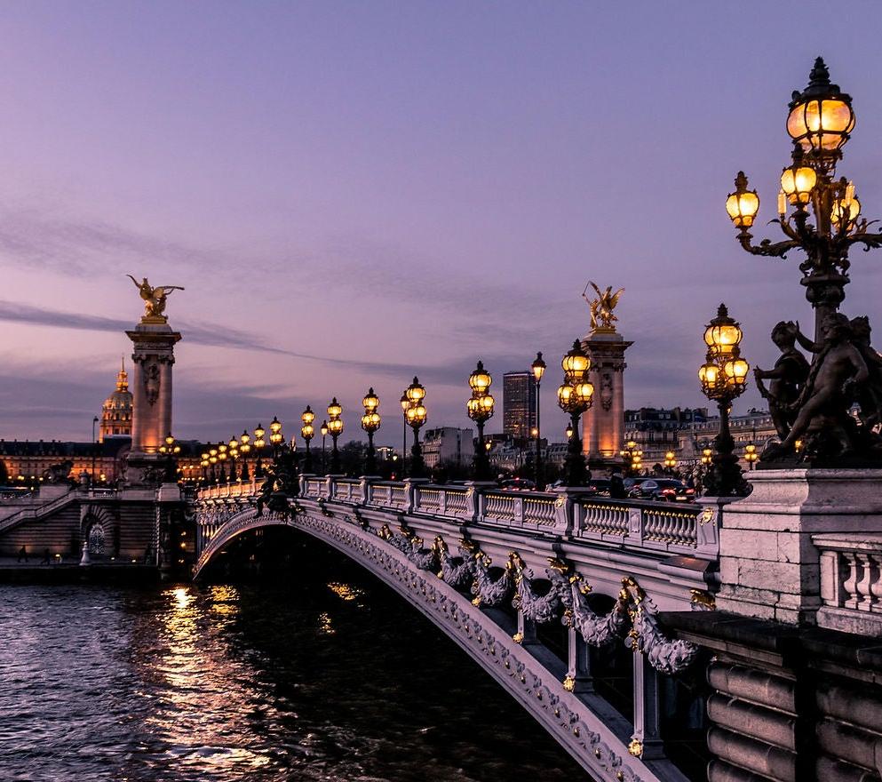 The Pont Alexandre III Bridge in Paris, France