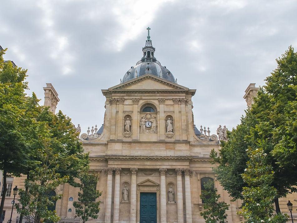 The Sorbonne building in France